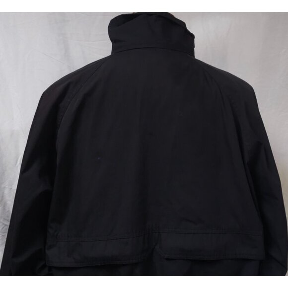 Vtg Turning Point CAT Mens XXL Black Zip Snap Caterpillar Lined Work Jacket Coat - Picture 7 of 14